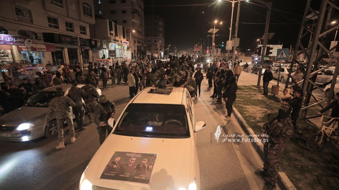 بالصور: عرض عسكري لسرايا القدس لواء الوسطى بغزة دعمًا لمقاومي جنين في صد الاحتلال