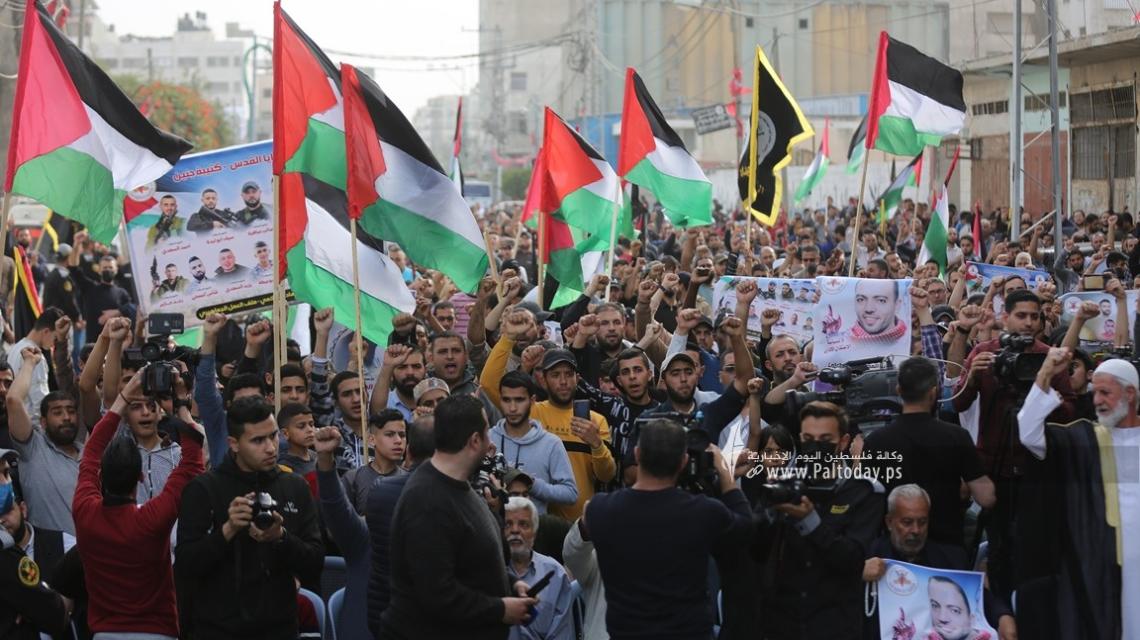 بالصور: مسيرة حاشدة للجهاد الإسلامي في غزة بمناسبة يوم القدس العالمي