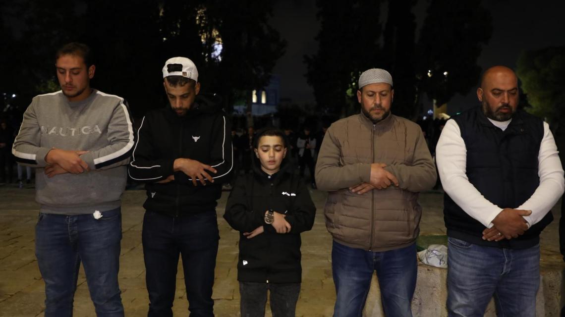 صلاة التراويح بالمسجد الأقصى المبارك