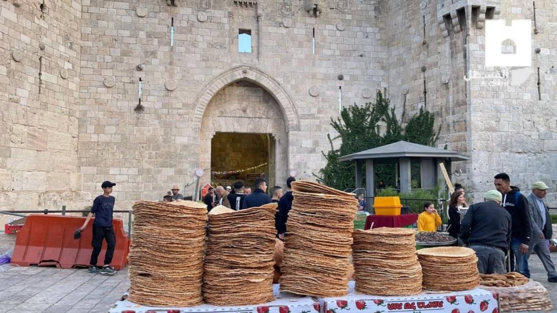 الأجواء في مدينة القدس المحتلة قبيل أذان المغرب