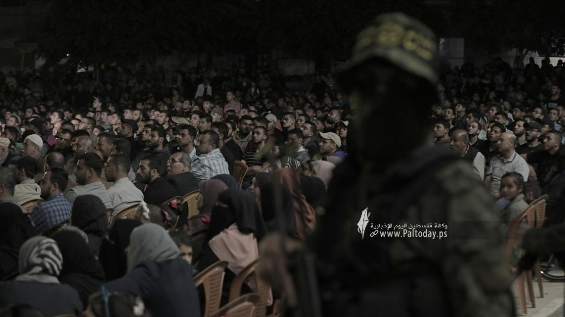 بالصور: في ذكرى معركة "سيف القدس ".. الجهاد الإسلامي وذراعها العسكري سرايا القدس تحيي ذكرى شهداء تاسعة البهاء خلال مهرجان جماهيري شرق غزة