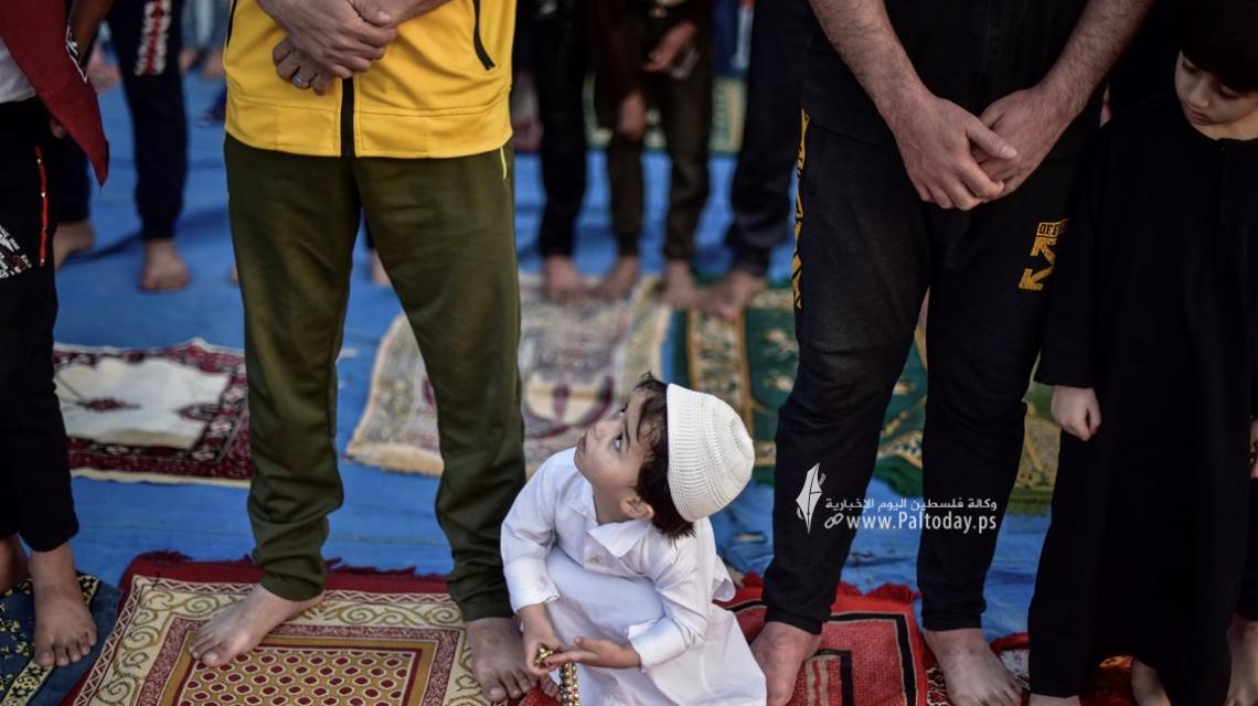 صلاة عيد الفطر المبارك من مدينة خانيونس جنوب قطاع غزة