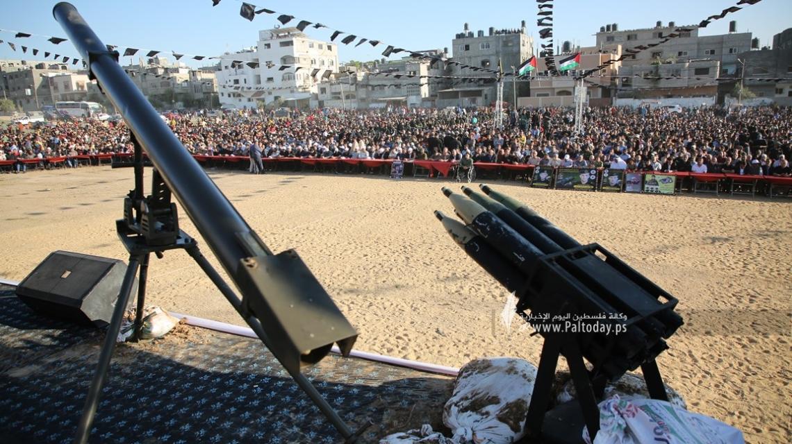 بالصور:سرايا القدس  تؤبن شهداء «سيف القدس » بمهرجان جماهيري حاشد شمال غزة