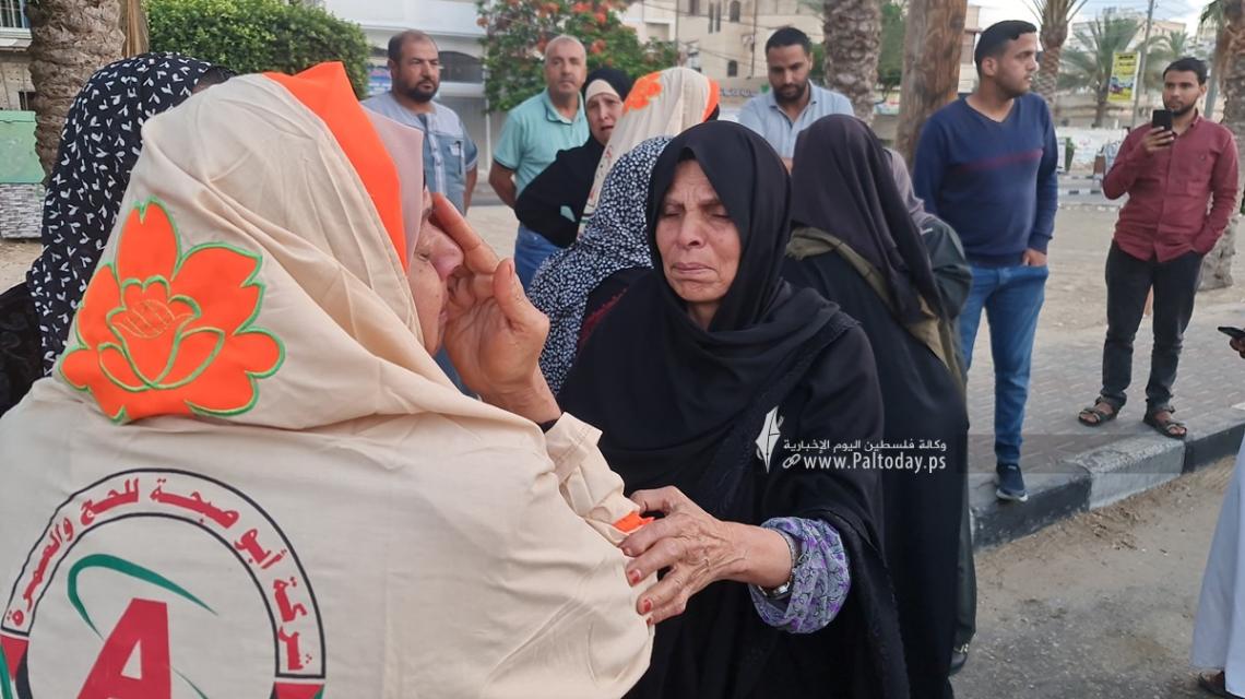 بالصور: لحظات مؤثرة لوداع الحجــــاج في قطاع غزة فرحة ممزوجة بدموع الوداع