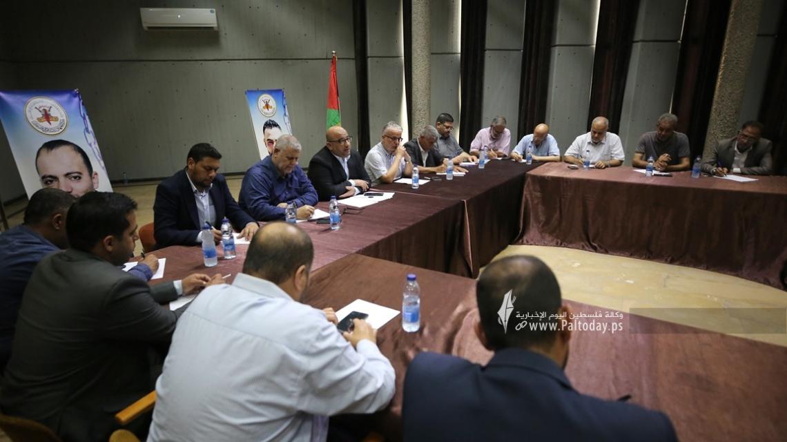 بالصور: الفصائل بغزة تعقد اجتماعًا بدعوة من الجهاد الإسلامي لمناقشة ملفات فلسطينية هامة