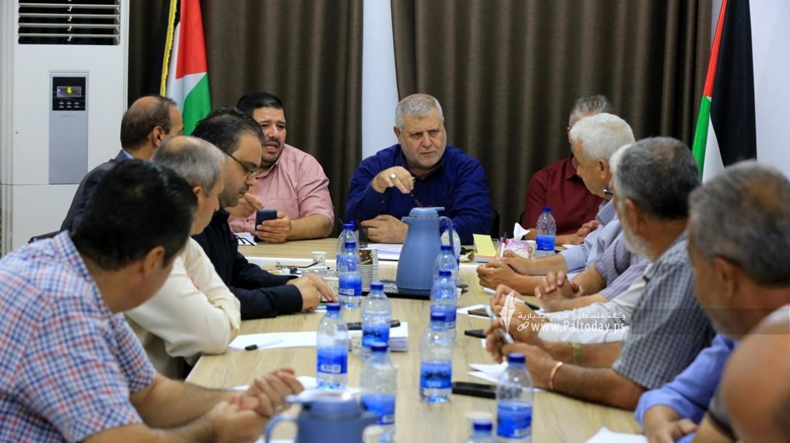 بالصور: الفصائل الفلسطينية في غزة تعقد اجتماعا طارئا لبحث احداث نابلس
