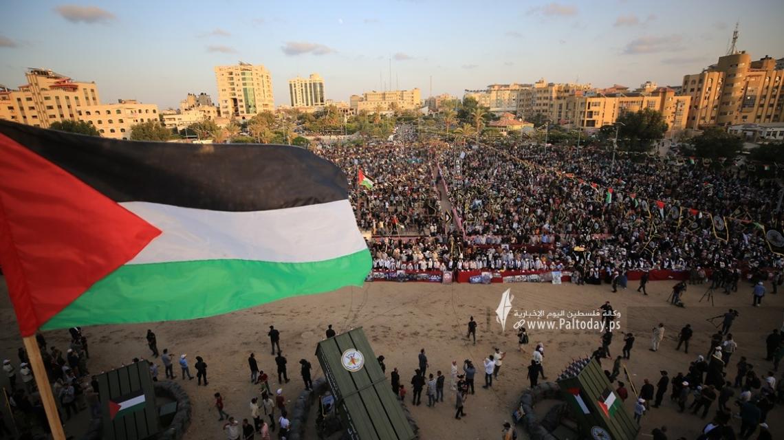 بالصور: جانب من راجمات الصواريخ التي كشفت عنها سرايا القدس في مهرجان الانطلاقة الجهادية