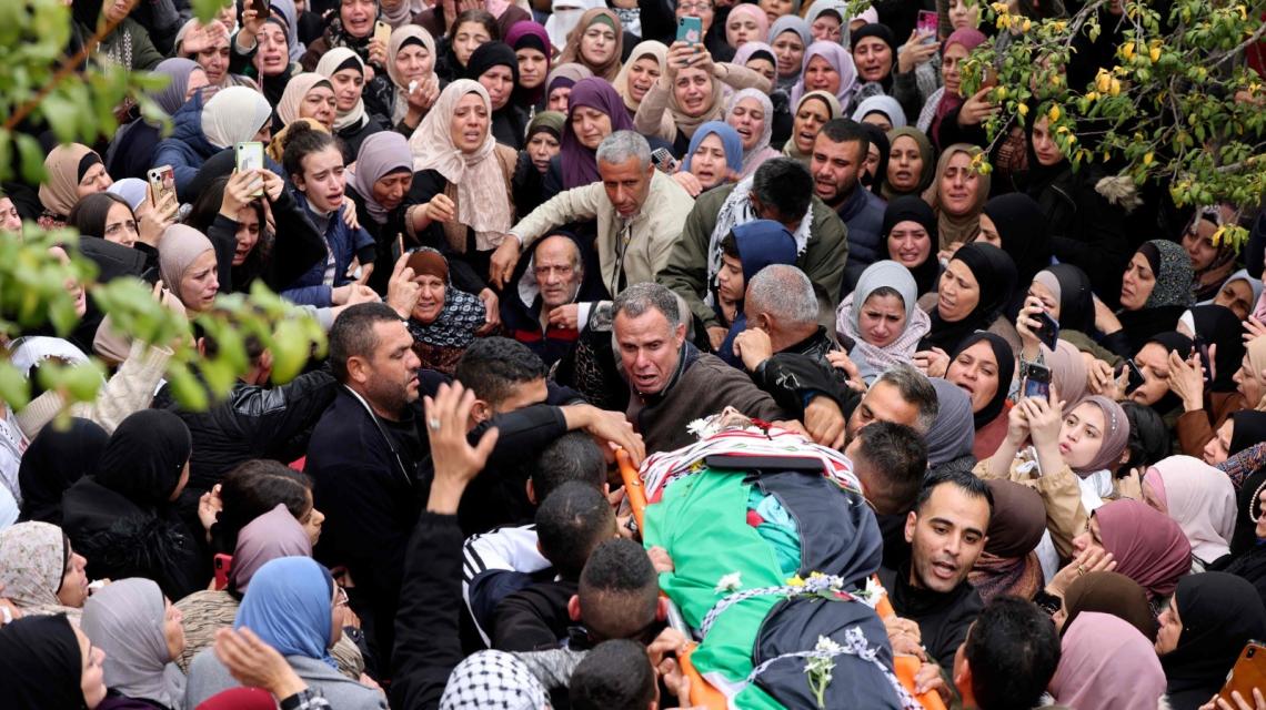 بالصور: من تشييع الشهيدين الشقيقين جواد وظافر ريماوي