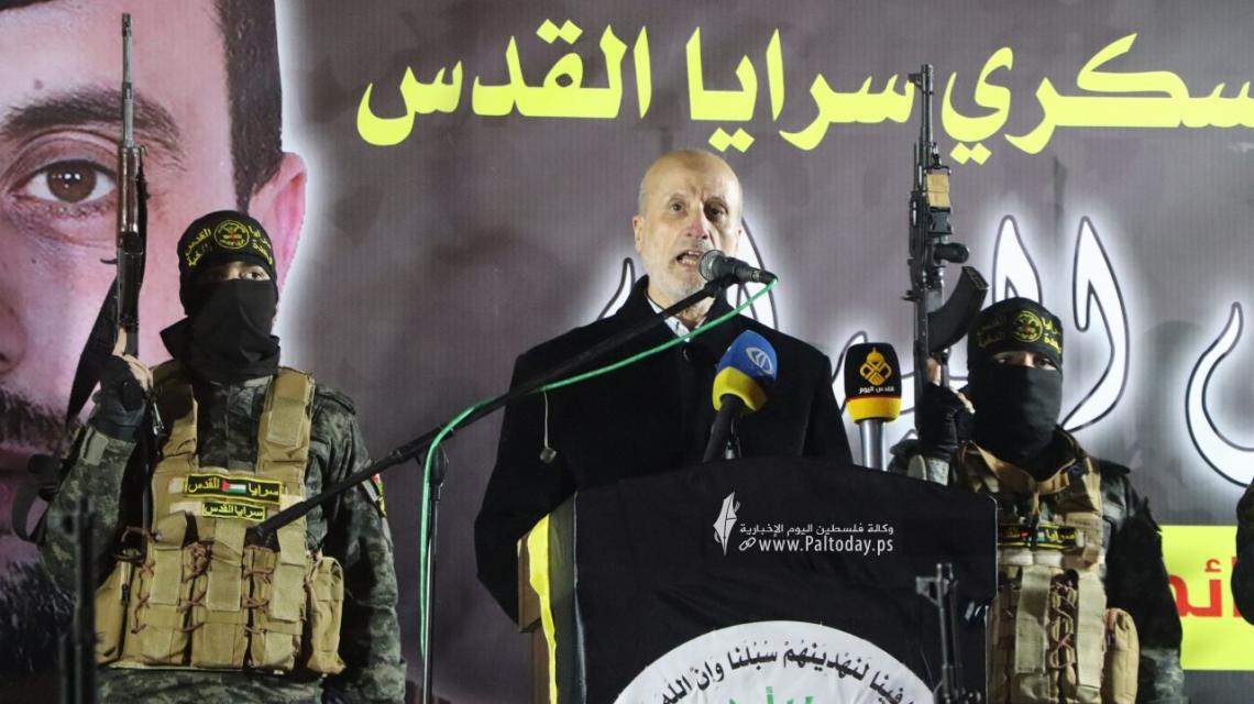 بالصور: سرايا القدس تؤبن الشهيد المجاهد «سائد القطناني» شمال غزة