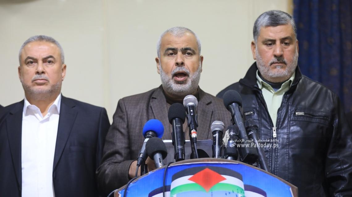 بالصور : اجتماع فصائل المقاومة بغزة اليوم عقب اقتحام بن غفير لباحات المسجد الاقصى