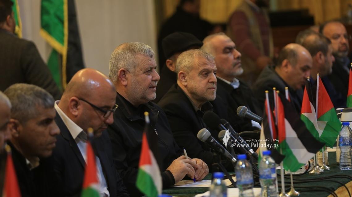 بالصور: مؤتمر وطني رفضًا لقمة العقبة ومشاركة السلطة الفلسطينية فيها