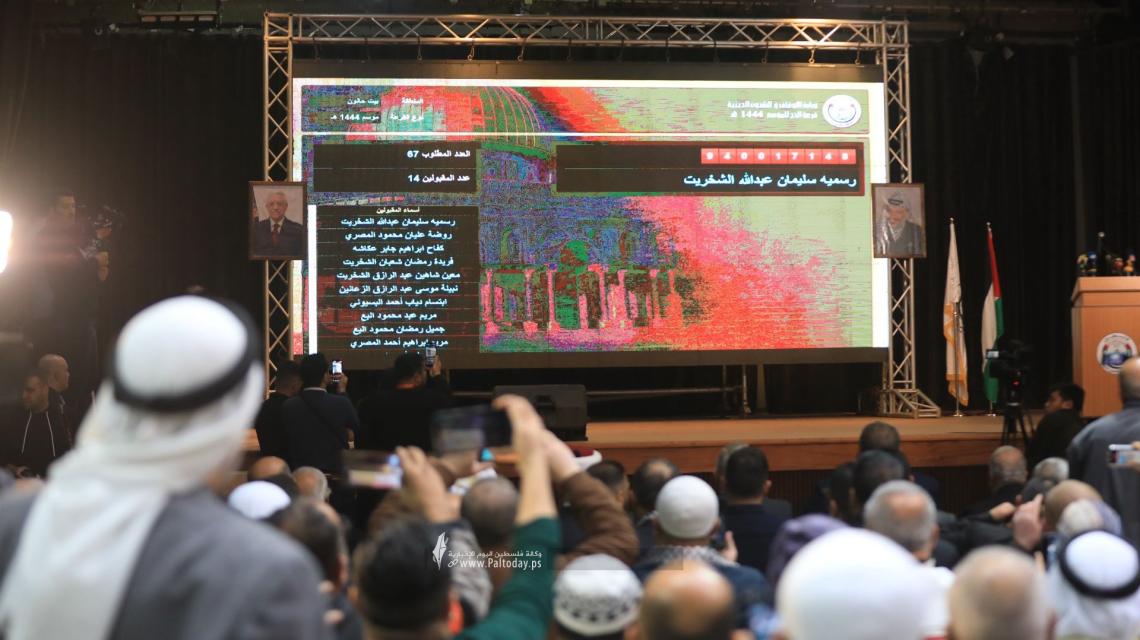 بالصور: مراسم قرعة حجاج قطاع غزة 1444- 1445 هـ