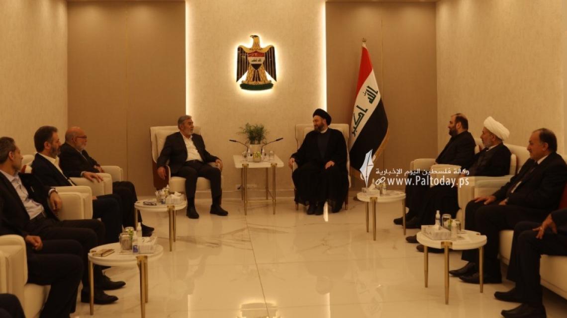 بالصور: زيارة وفد الجهاد الإسلامي برئاسة الأمين العام القائد المجاهد زياد النخالة  إلى العراق.. لقاءات رسمية ودينية وحزبية