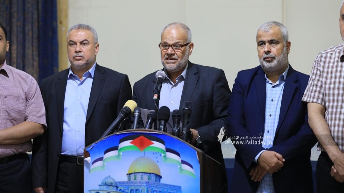 بالصور: مؤتمر لفصائل المقاومة بغزة حول آخر مستجدات الساحة الفلسطينية