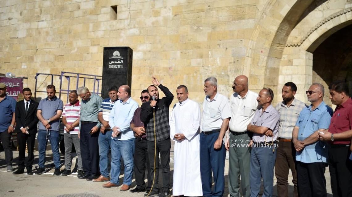 بالصور ; وقفة تضامن جنوب قطاع غزة  تضامناً مع جنين ومخيمها