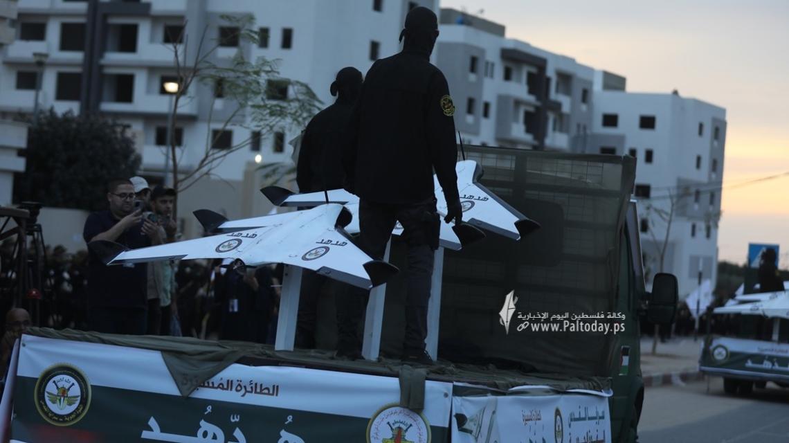 بالصور : سرايا القدس تنظم استعراضاً عسكرياً ضخماً تزامنا مع انطلاقة حركة الجهاد الـ "36 ".. "الشهداء.. بشائر النصر"