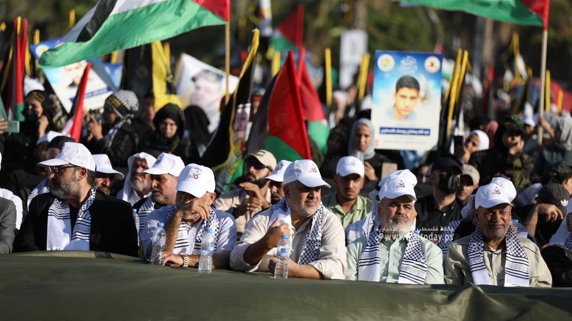 بالصور: شخصيات وطنية وفصائلية تشارك حركة الجهاد الإسلامي مهرجان انطلاقتها 36