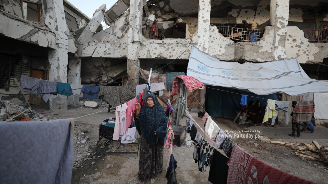 بالصور: حياة النازحين في غزة مع اقتراب العدوان من عامه الأول