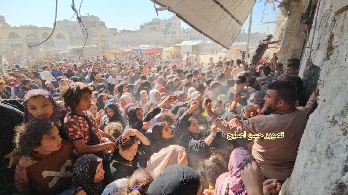 بالصور: بدء انتشار المجاعة جنوب قطاع غزة