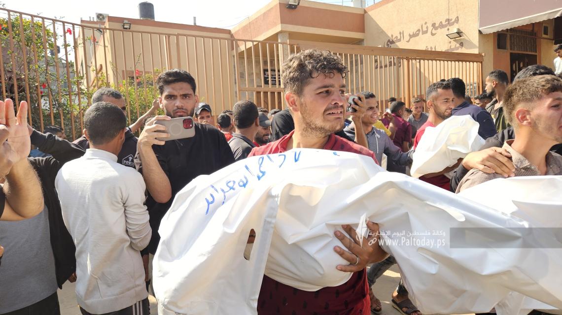 تشييع جثامين ١٧ شهيداً بخان يونس