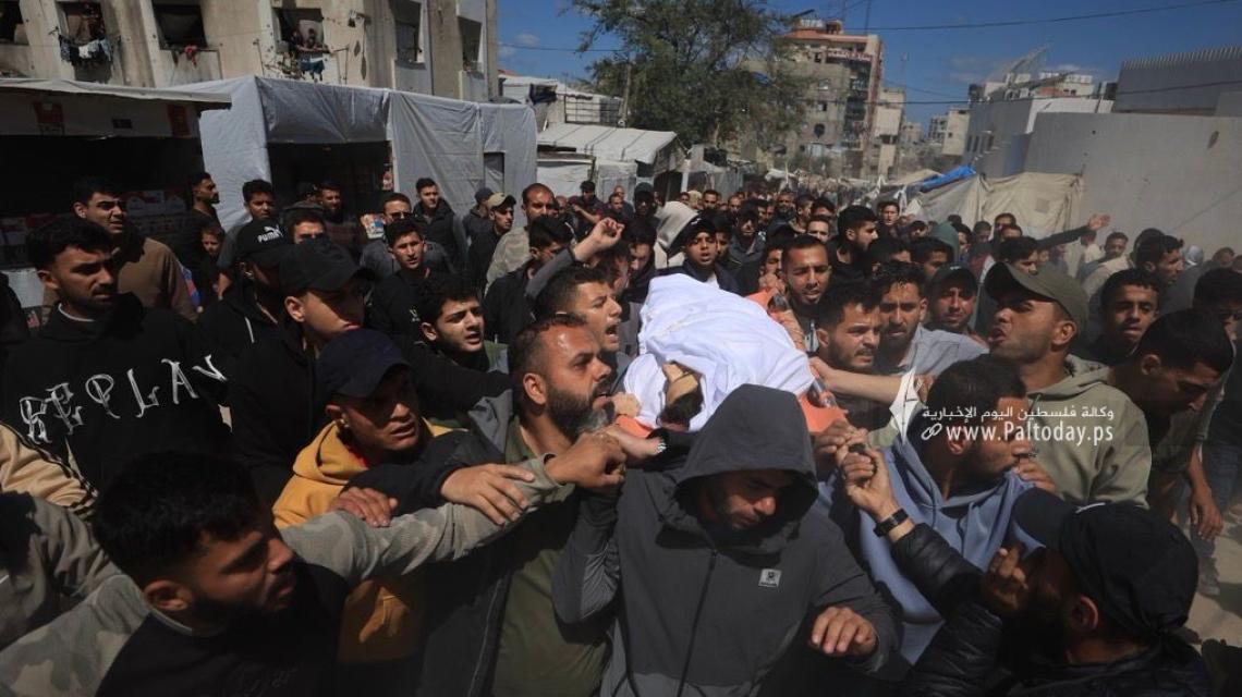 وداع خمسة شهداء بمدينة غزة بينهم الشهيد عزام خليل الحية