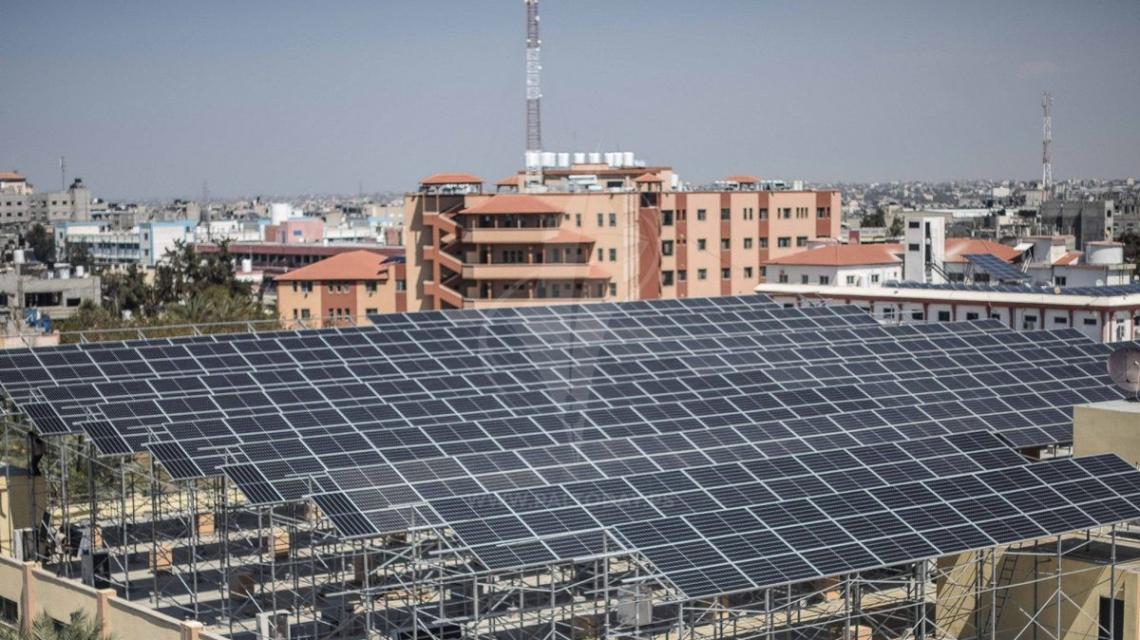 مشروع الطاقة الشمسية فى مستشفى ناصر بخانيونس 