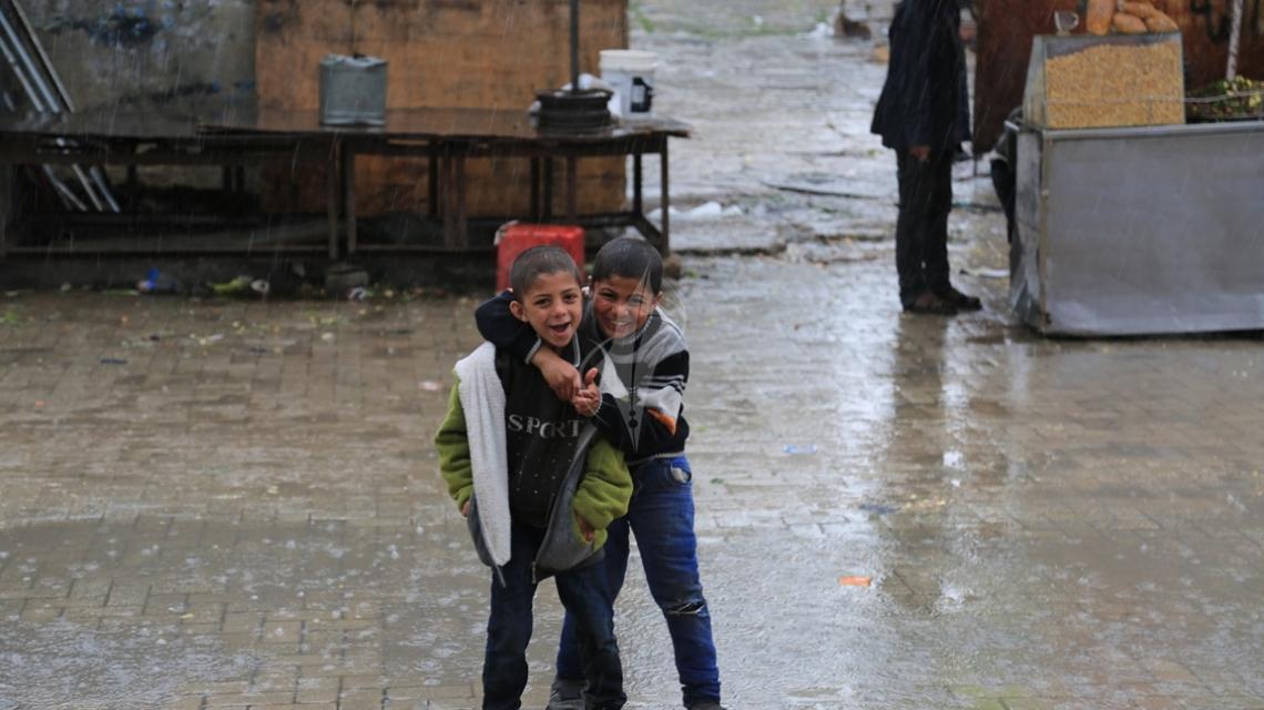 بالصور:أجواء المنخفض الجوى في قطاع غزة