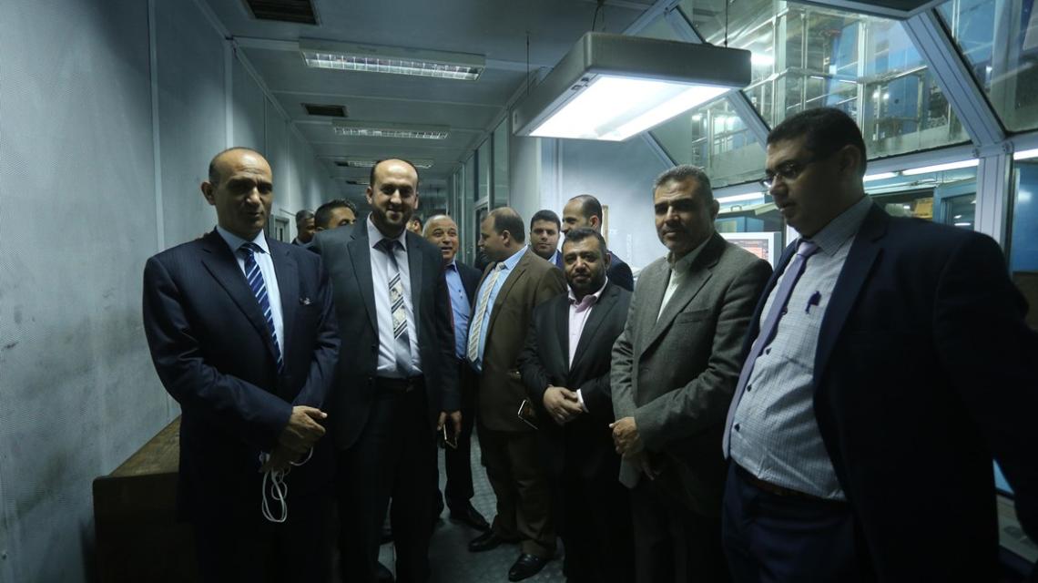 بالصور:الوفد الإعلامي الفلسطيني خلال جولة في صحيفة الأهرام المصرية