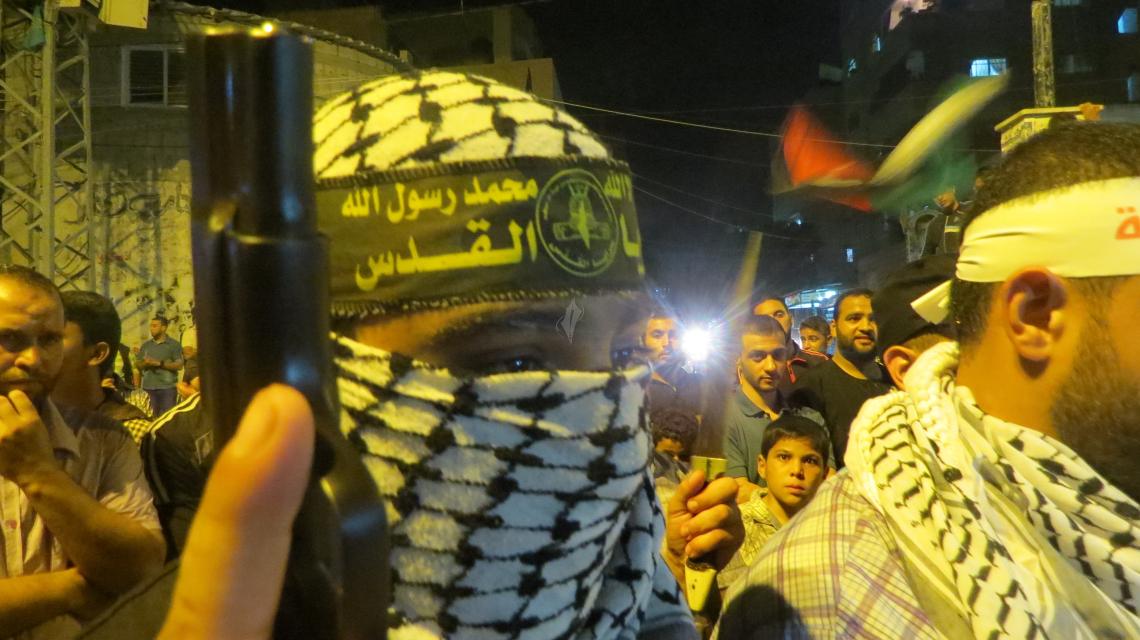 الجهاد الاسلامي تنظم مسيرة في مخيم الشاطئ تضامناً مع انتفاضة القدس