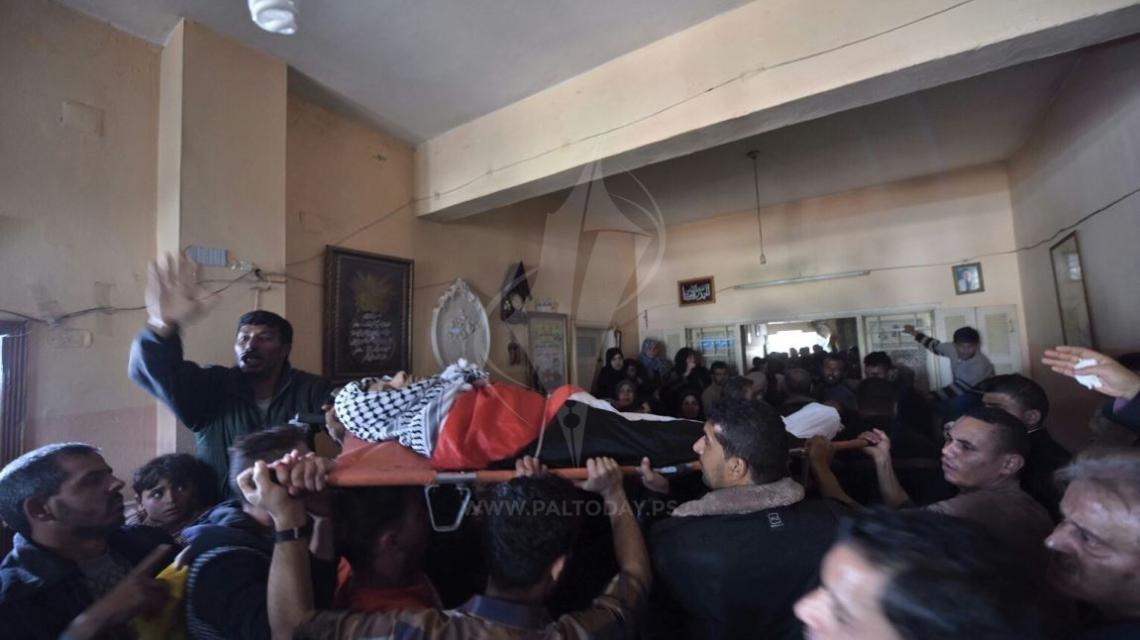 وداع الشهيد عبد الله الشحيرى من مدينة خانيونس