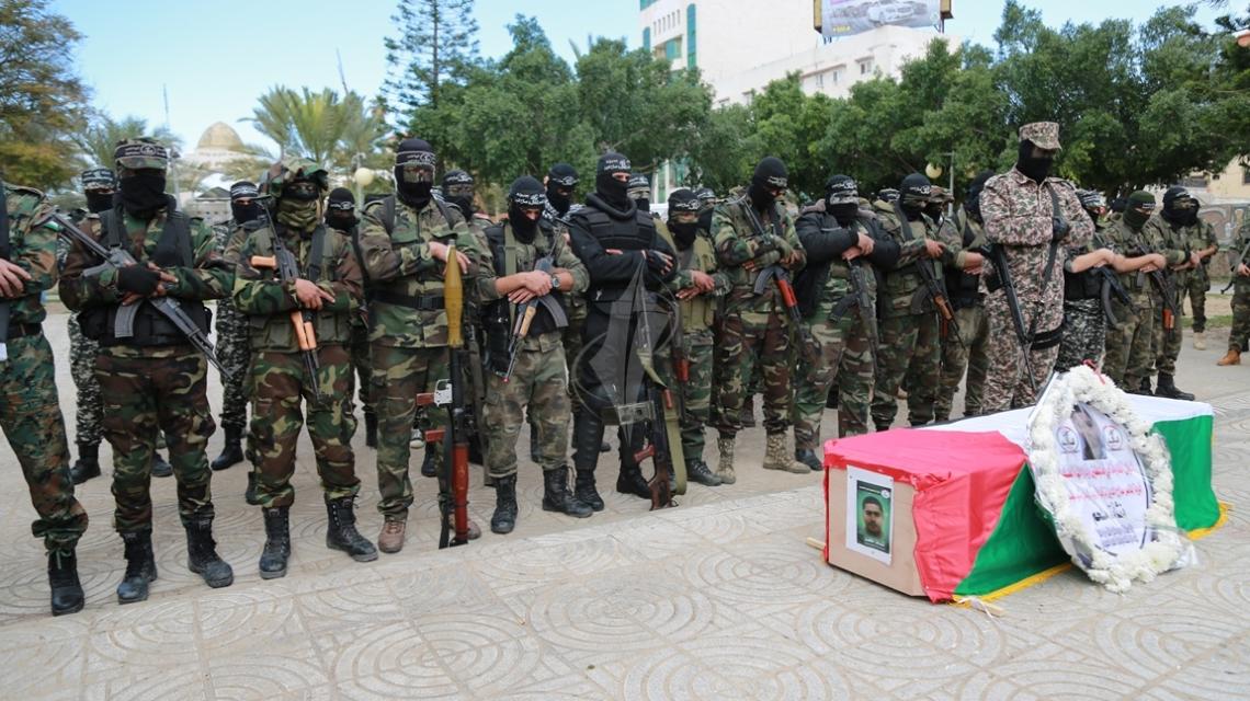 بالصور:جنازة رمزية للشهيد ملحم بمدينة غزة