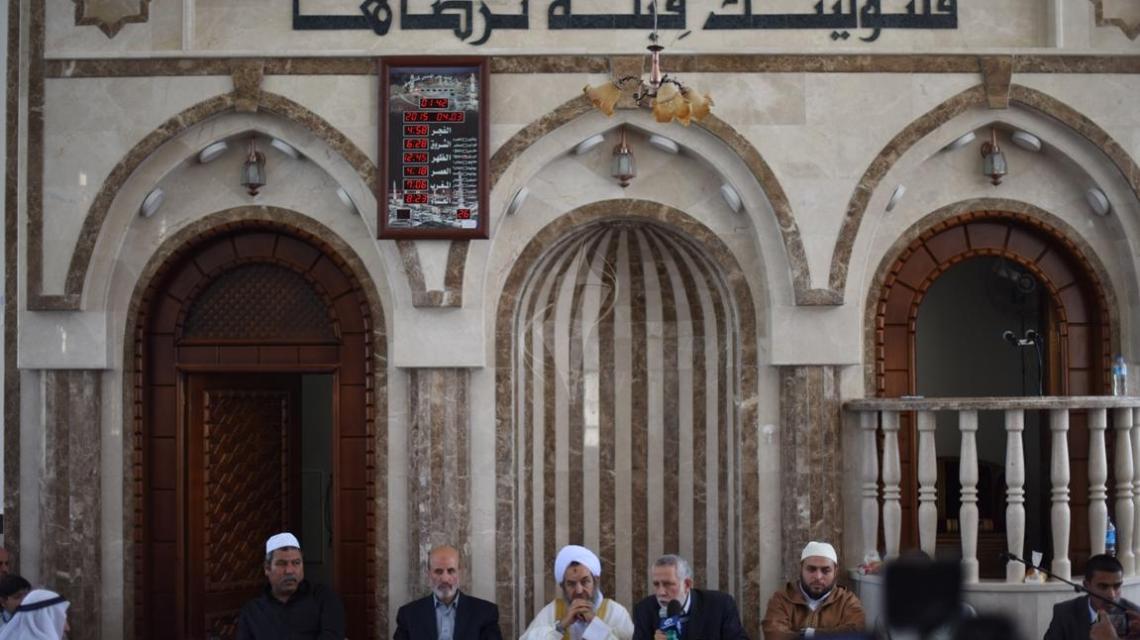 بالصور..قيادة الجهاد تفتتح مسجد القدس بحي الزيتون