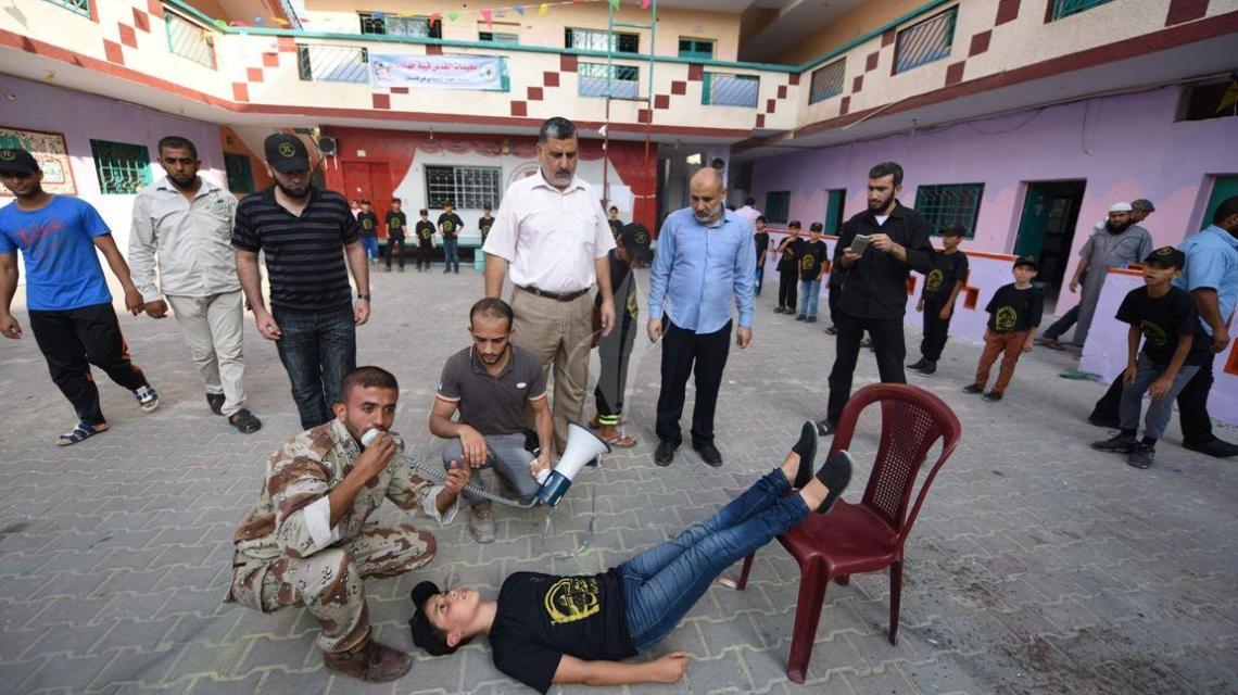 بالصور : جولة لقيادة الجهاد على مخيمات "القدس قبلة جهادنا " شمال القطاع