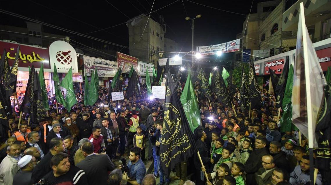 بالصور : مسيرة مشتركة لحركتى الجهاد وحماس فى رفح دعماُ لإنتفاضة القدس