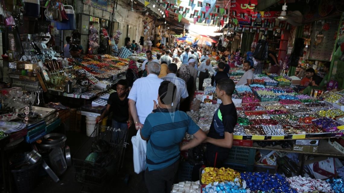بالصور:اسواق غزة قبل عيد الفطر فى قطاع غزة