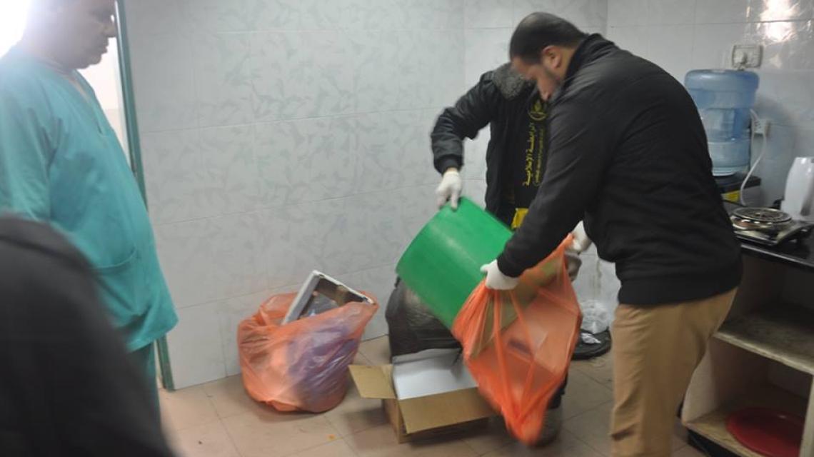 الرابطة الاسلامية تطلق حملة تنظيف مشافى القطاع
