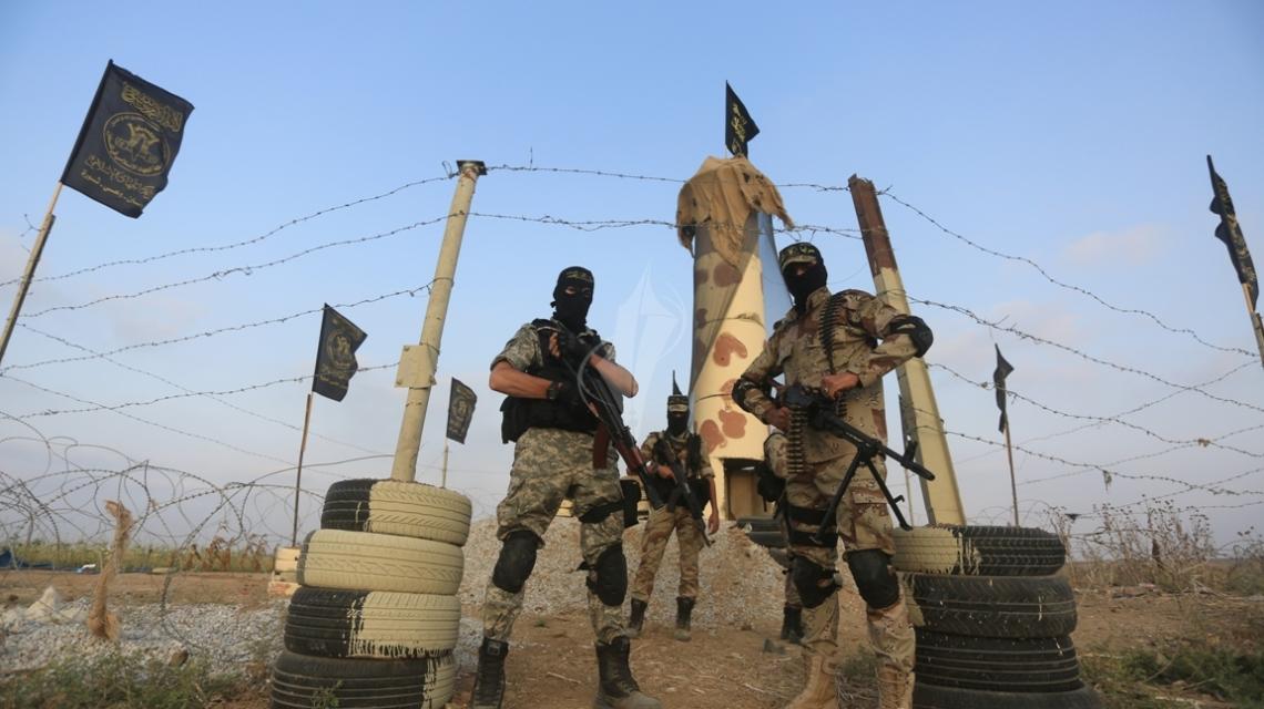 بالصور. سرايا القدس تتحدى الاحتلال بإقامة "برج الصمود" شرق غزة