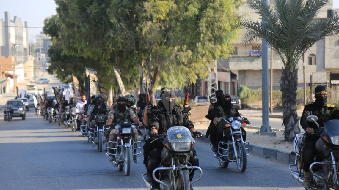 بالصور:سرايا القدس في قطاع غزة تنظم مسير عسكري على الدراجات النارية استعداداً للانطلاقة الجهادية
