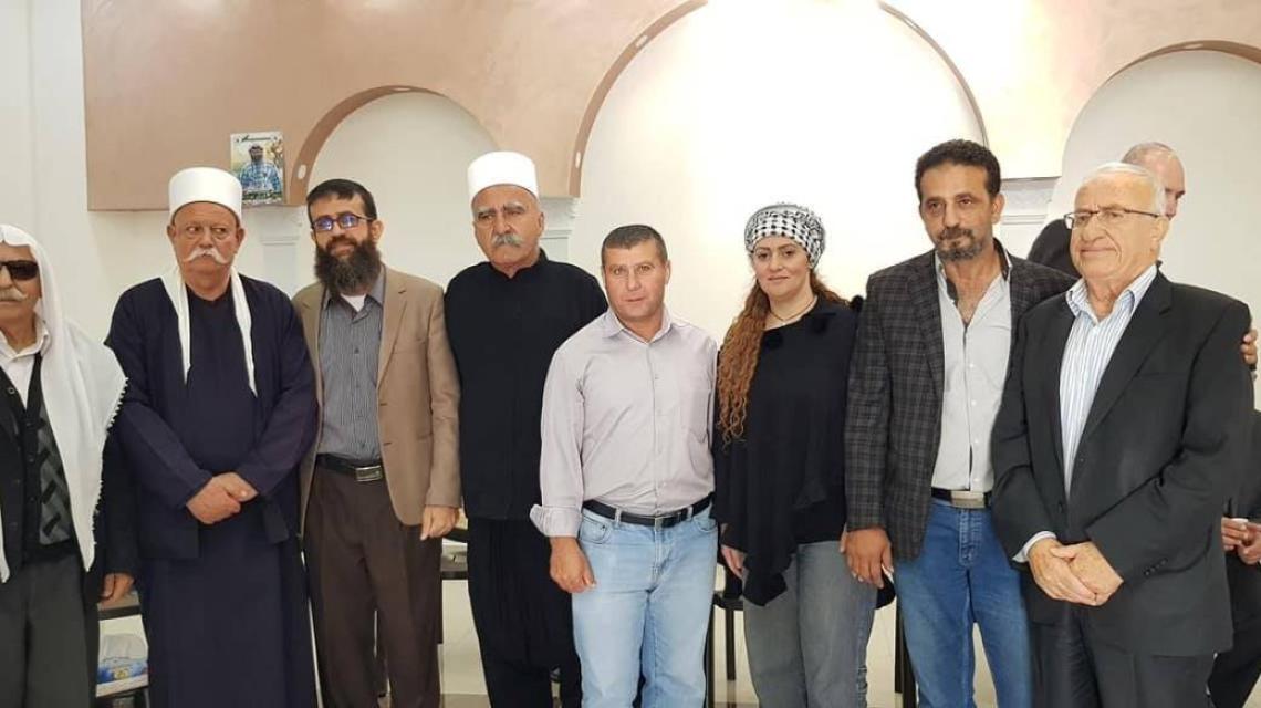 وفد من الجولان السوري يهنئ الشيخ عدنان بالإفراج عنه من سجون الاحتلال