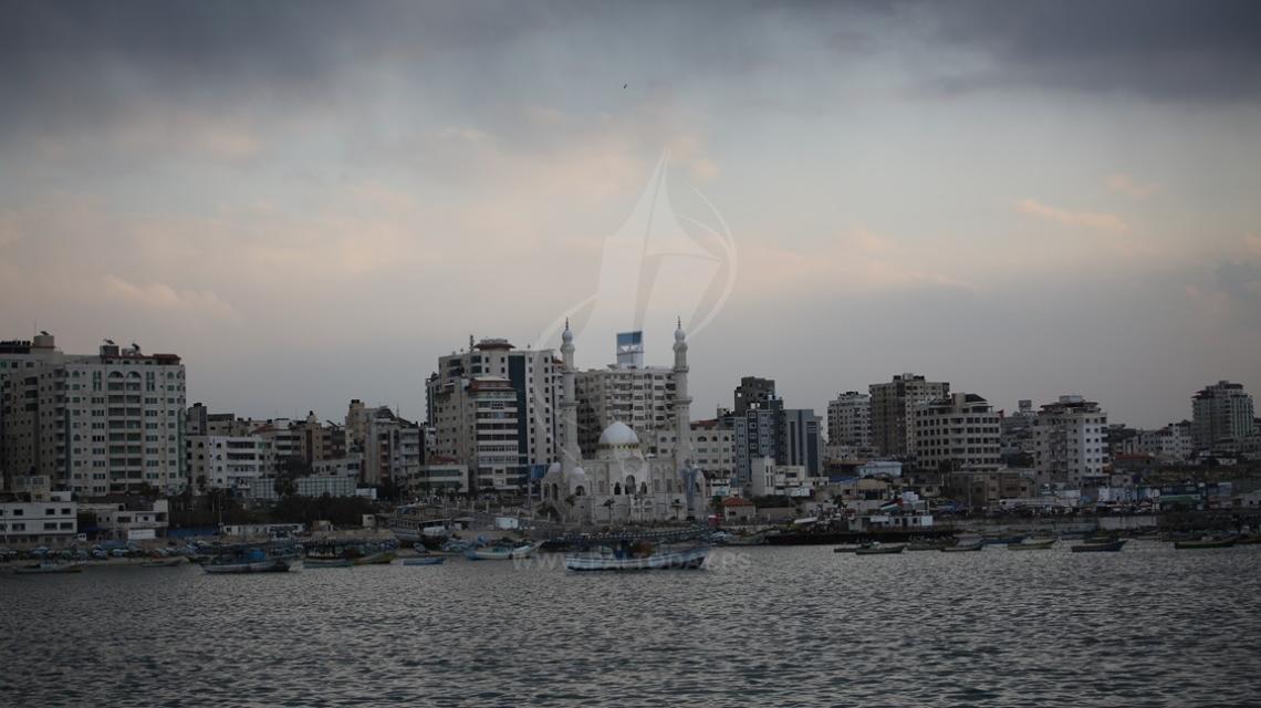 اجواء مدينة غزة مساء اليوم
