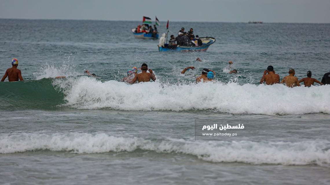 الاتحاد الفلسطيني للسباحة والرياضات المائية ينظم بطولة فلسطين للمياه المفتوحة