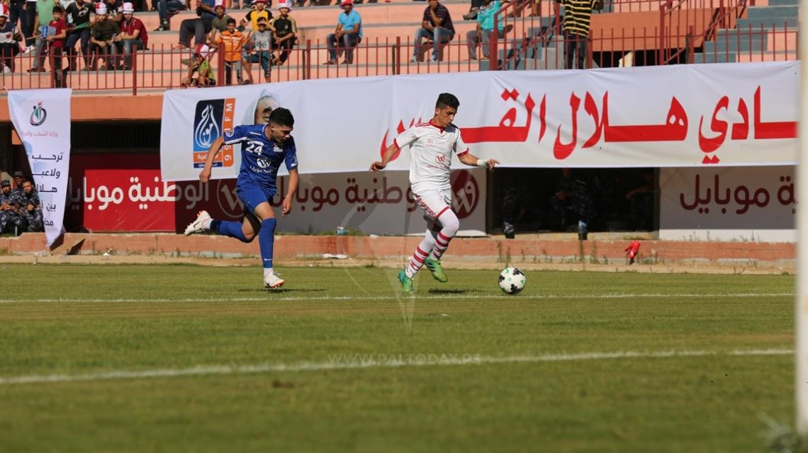 فوز شباب خانيونس على هلال القدس  في ذهاب نهائي كأس فلسطين
