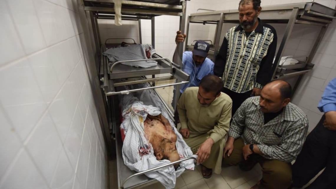 ارتقاء الشهيد  جبر ابومصطفى  فى المواجهات المندلعة شرق بلدة خزاعة جنوب قطاع غزة