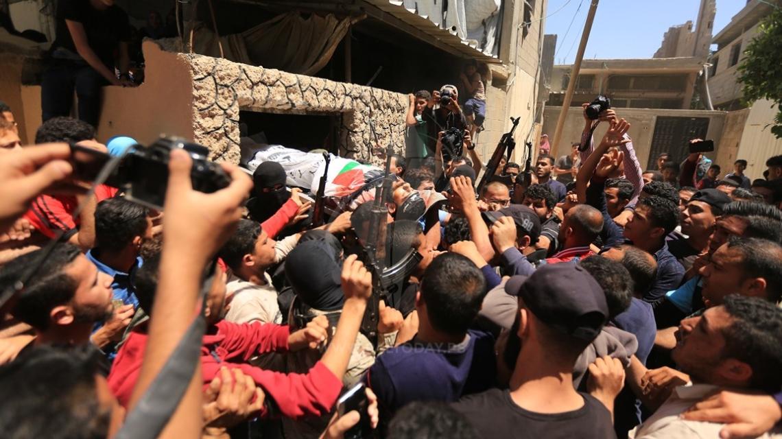 جنازة الشهيد عماد نصير من مدينة بيت حانون