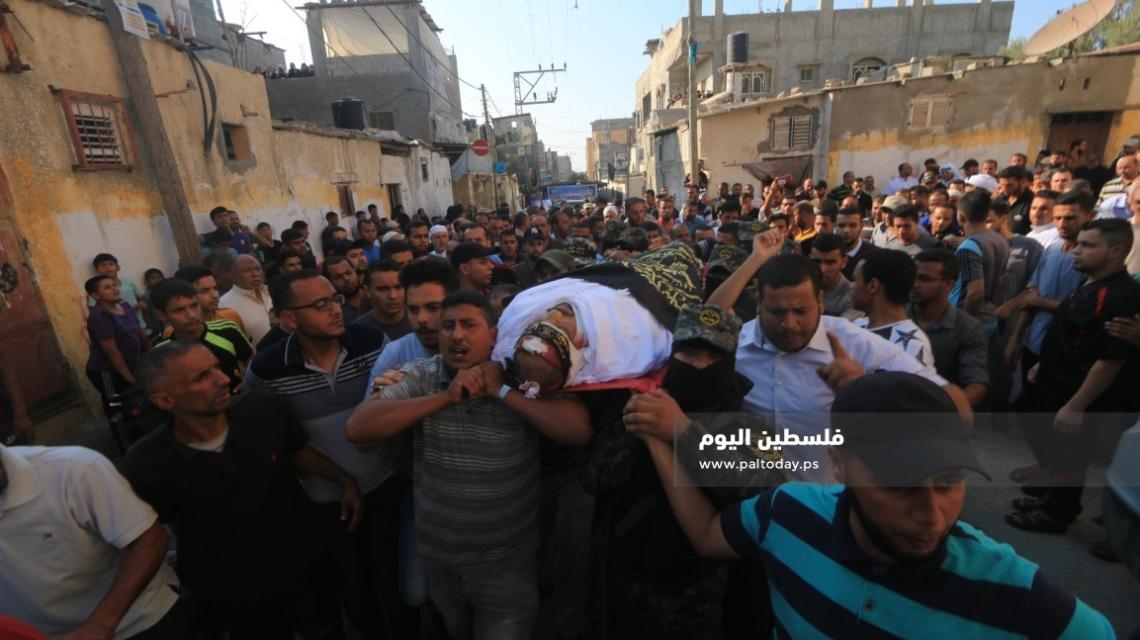 سرايا القدس تشيّع شهيد الاعداد والتجهيز المجاهد معين العطار وسط القطاع