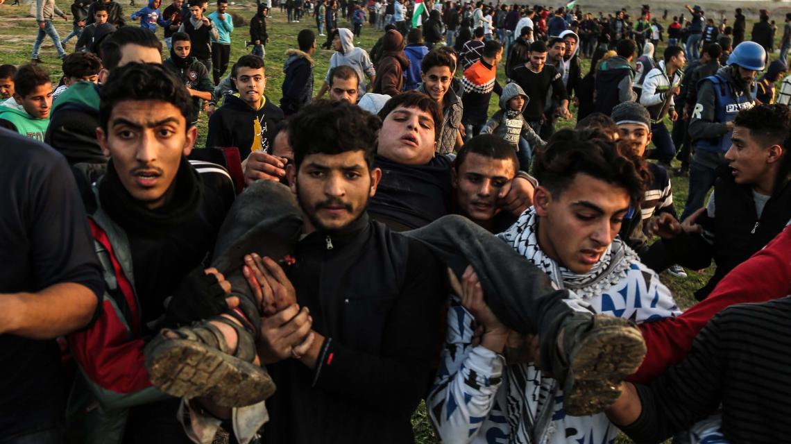 مواجهات على حدود غزة الشرقية في جمعة الغضب السادسة ضد ترامب