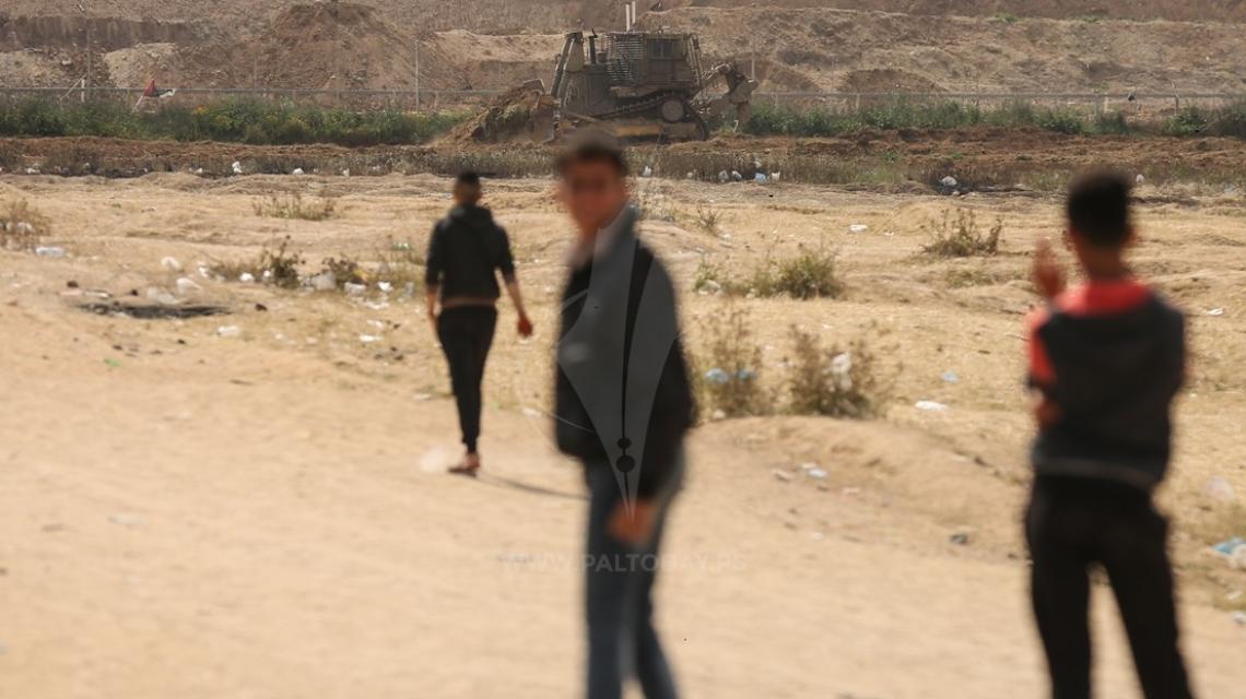آثار التوغل "الإسرائيلي" شرق قطاع غزة
