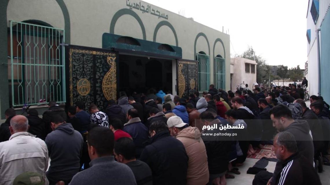 صلاة الغائب على الشهيد المجاهد محمد  الناعم الذي استشهد شرق خانيونس