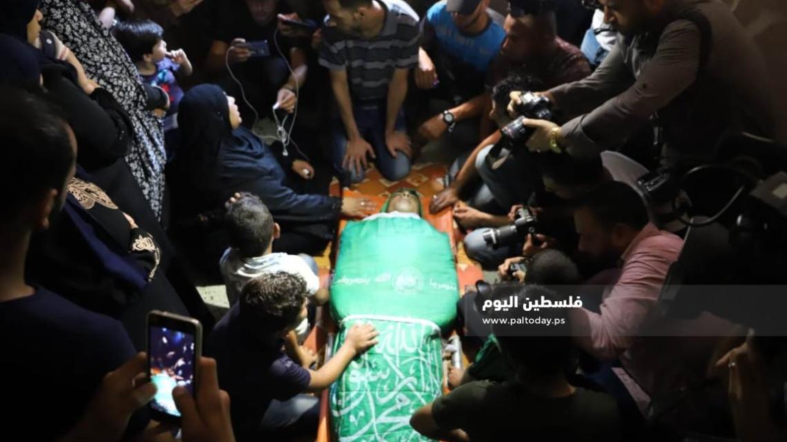 وداع الشهيد " ساهر عثمان " من مدينة  رفح 