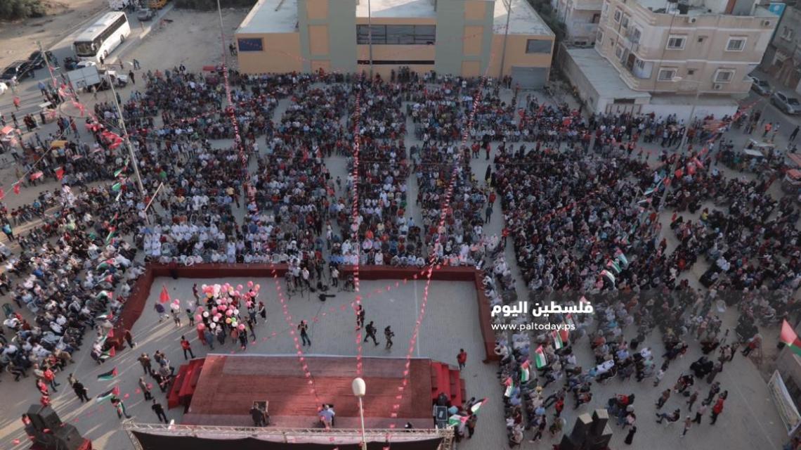 مهرجان جماهيري للجبهة الشعبية وتكريم شهداء مسيرة العودة على شرف استشهاد أبو علي مصطفى